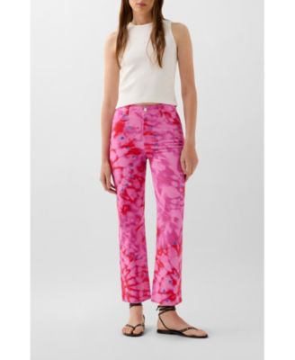 Women's Summer Print Denim Pant