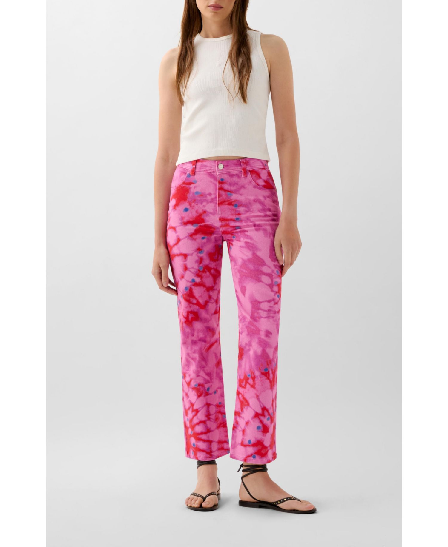 Women's Summer Print Denim Pant