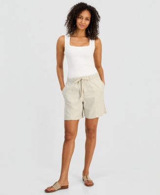 Women's Pull-On Linen Shorts