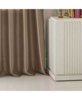 100% Polyester 82 GSM Faux Silk Nikki Rod Pocket Curtain Panel 54" x 84"