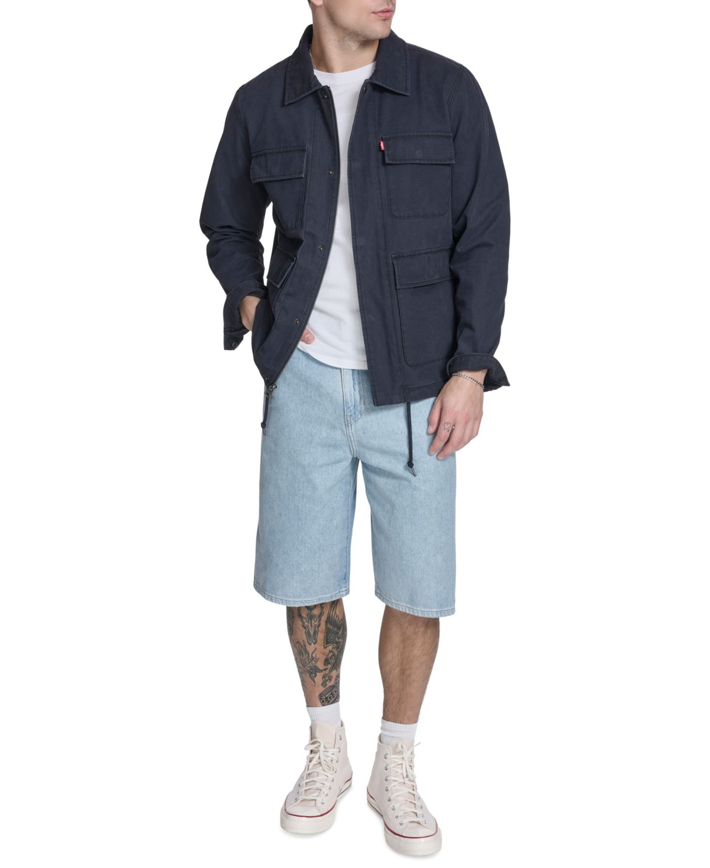 Мужская куртка Levi's Cotton Canvas Field, цвет: Тёмно-синий — фото 2