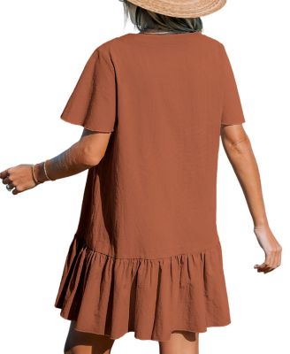 Women's V-Neck Pull-On Dress