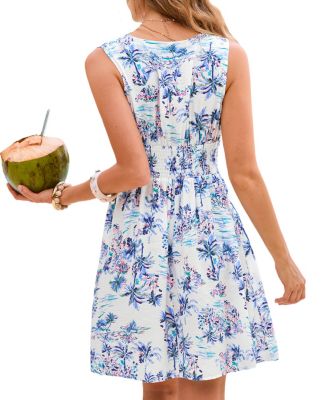 Women's Missing the Beach Tropical Mini Beach Dress