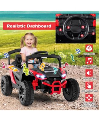 Electric 12V Kids Ride On Car UTV with Lights, Music and Horn
