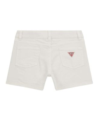 Girls' 7-16 Garment Dye Stretch Bull Denim Shorts