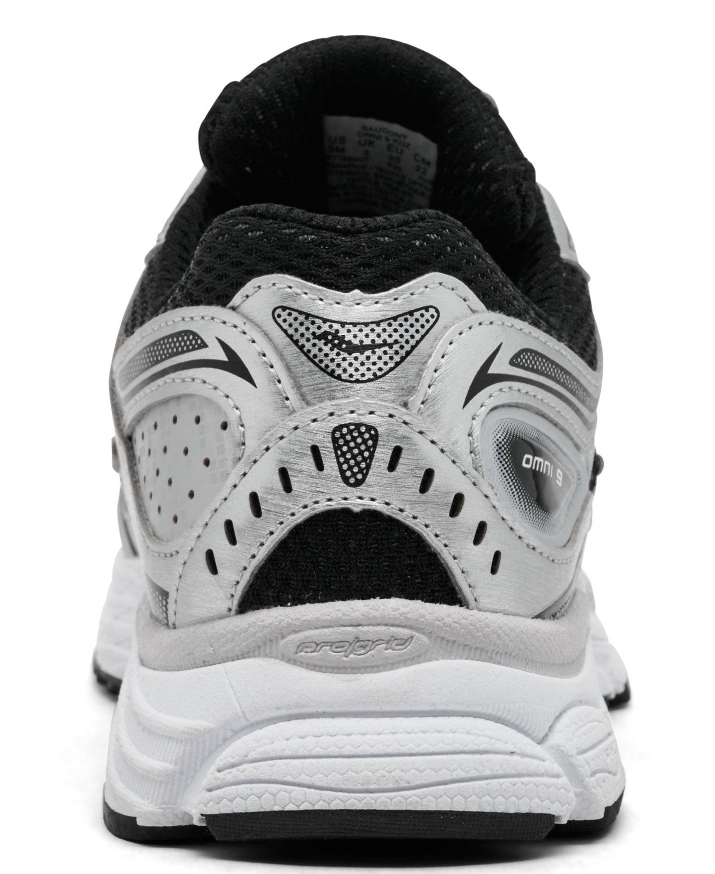 Кроссовки Saucony Omni 9 Running Sneakers from Finish Line для мальчиков, цвет: Чёрный / Серебристый — фото 4