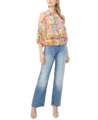 Women's Halter Neck Long-Sleeve Top