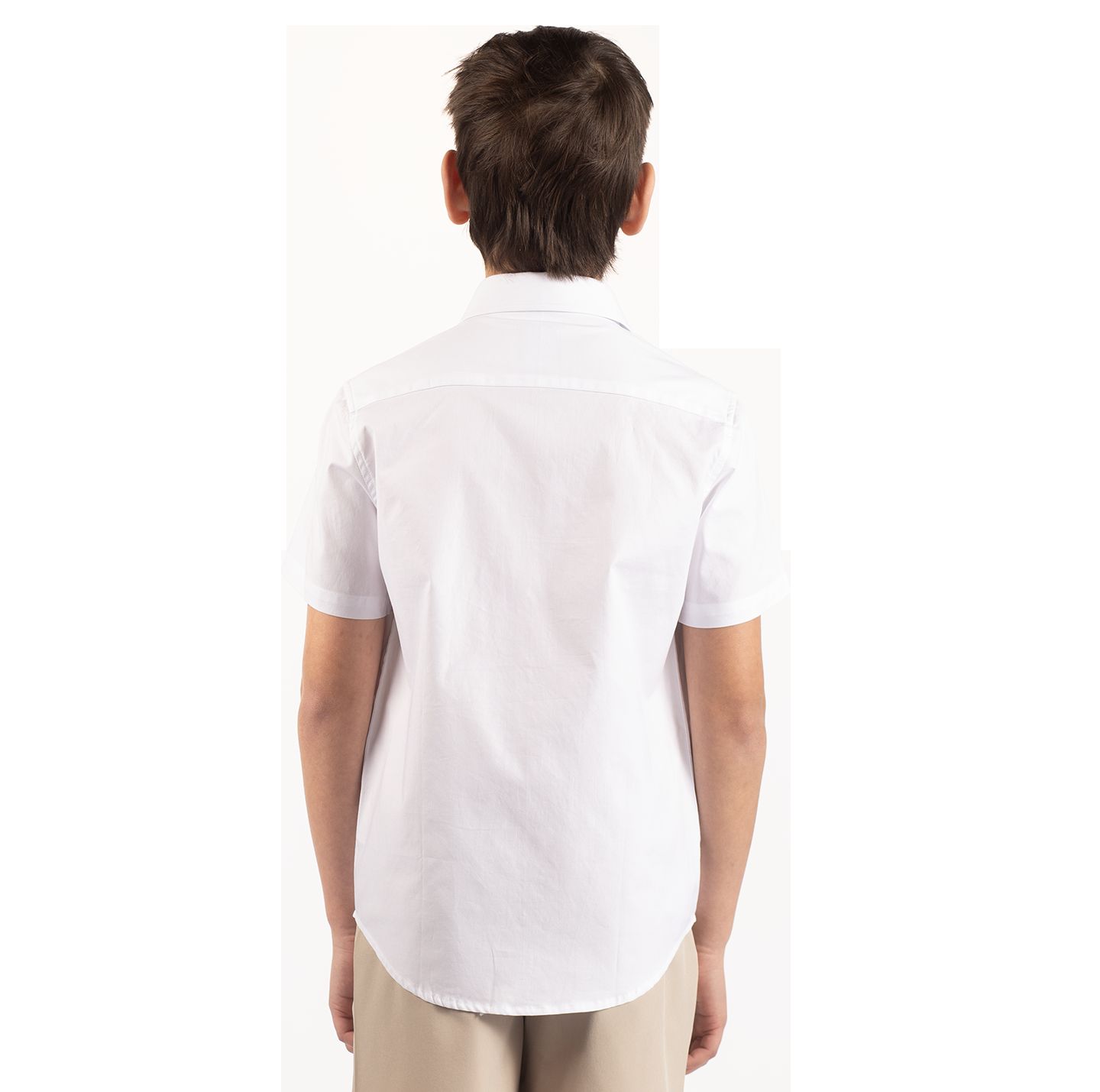 Рубашка Tailorbyrd Signature Oxford Short Sleeve Shirt для мальчиков, цвет: Белый — фото 2