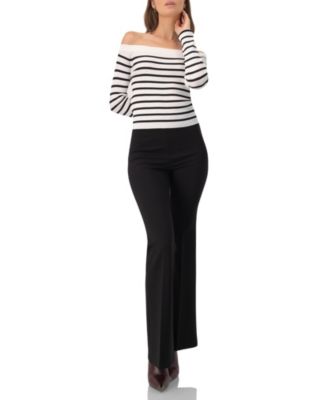 Women's Straight-Leg Pants with Zipper