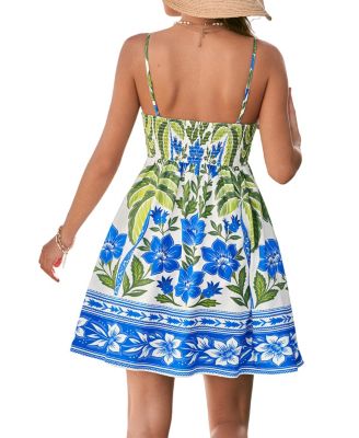 Women's Invincible Floral Mini Beach Dress