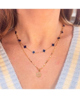 Mini Gold Star of David Charm 14K Gold