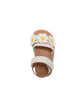 Big Girls Girl's  Fashion Sandals – Dressy Shoes with Braided Detail and Flower Applique