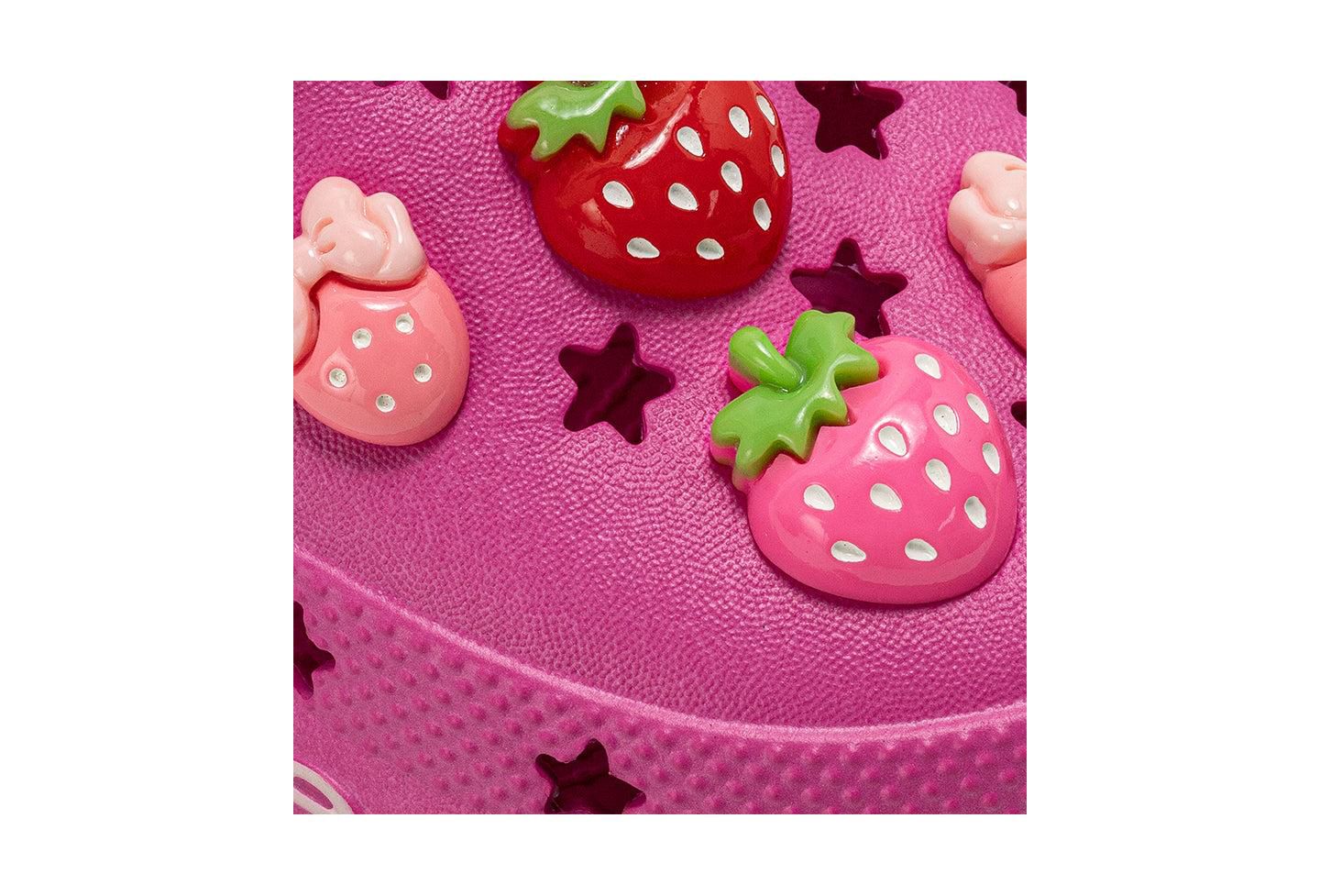 Сабо Bebe EVA Lightweight Clogs - Slip - On Comfy Shoes with Fruit Charms для девочек, цвет: Фуксия — фото 4