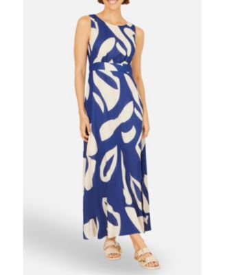 Women's Cotton Abstract Print Maxi Dress