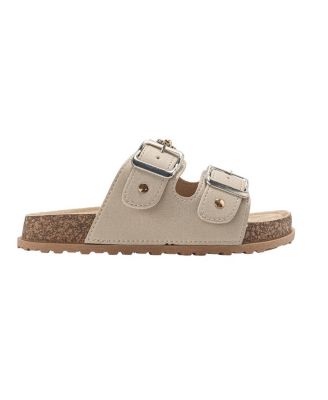 Little Girls Footbed Sandals - Lightweight with Secure Buckles and Multi-Charm Details (Little Girls/kids)