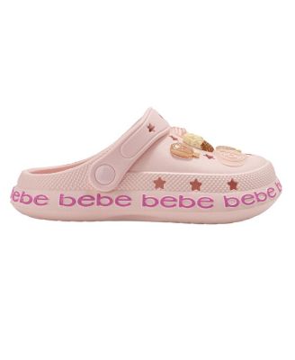 Girls EVA Slip - On with Treat and Logo Charms Clogs