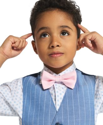 Boys' 2T-7 Long-Sleeve Shirt, Vest, Pants & Bowtie, 4-Piece Set