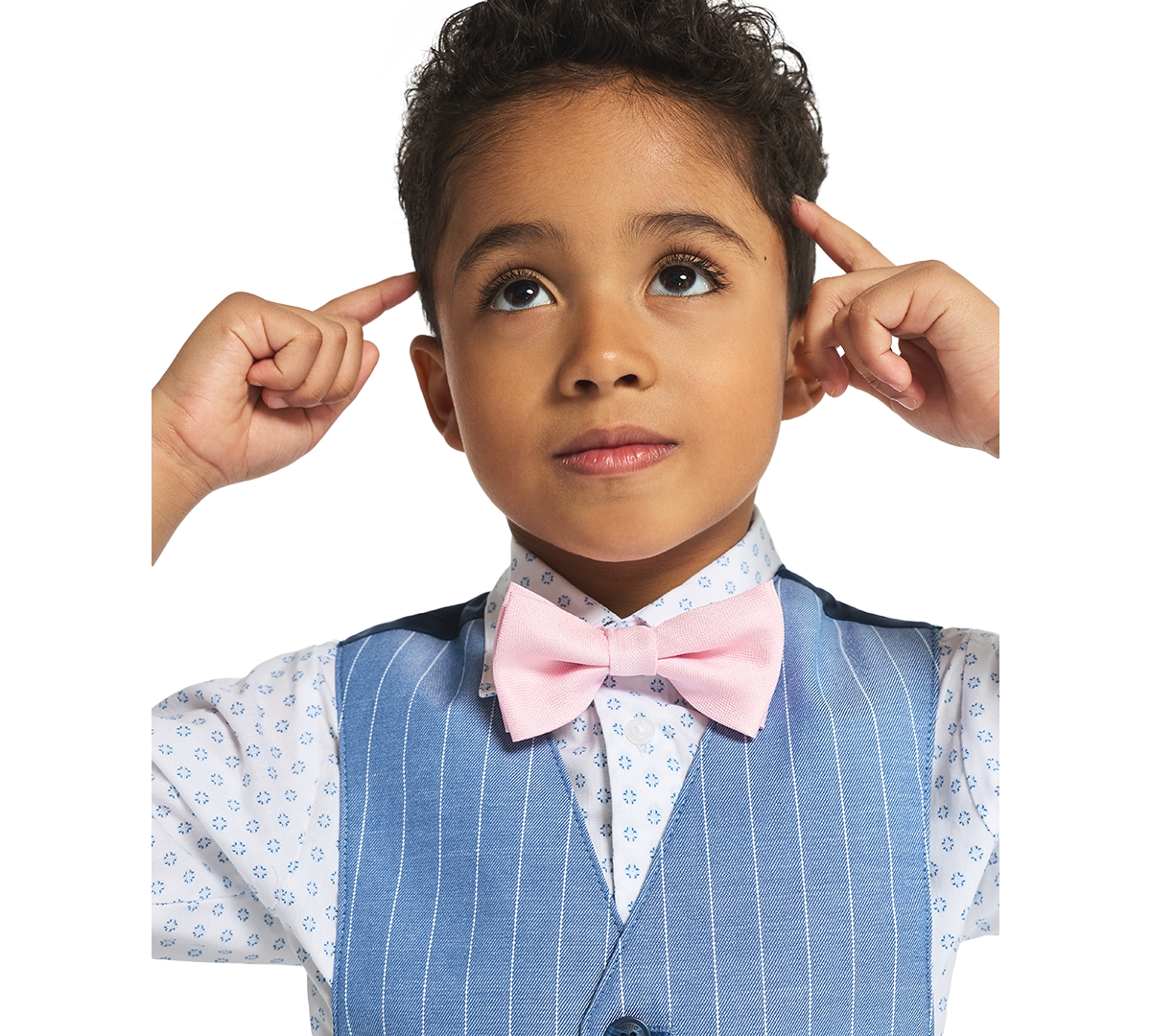 Nautica Boys' 2-7 Long-Sleeve Shirt, Vest, Pants & Bowtie, 4-Piece Set