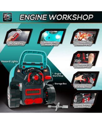 Mechanic Kids Truck Engine Toy Set, Car Service Play Set,