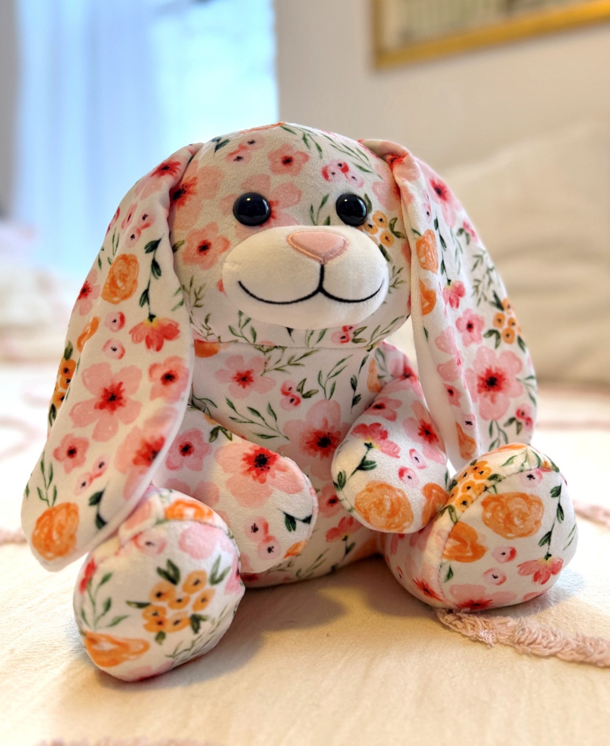 Wild Hippo Bunny Prints Plush Easter Bunny