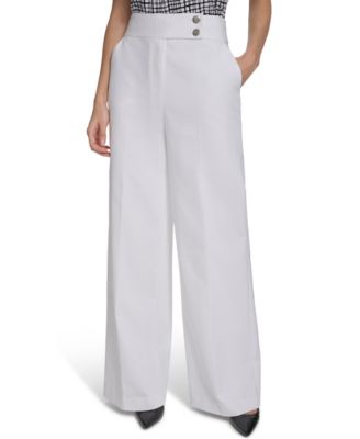 Women's Mid-Rise Wide-Leg Pants