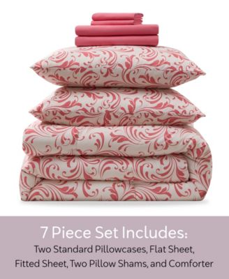 Luxury Soft Biomorphic Design 7-Pc. Comforter Set, Queen