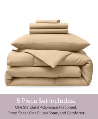 Luxury Soft Modern Design 5-Pc. Comforter Set, Twin XL
