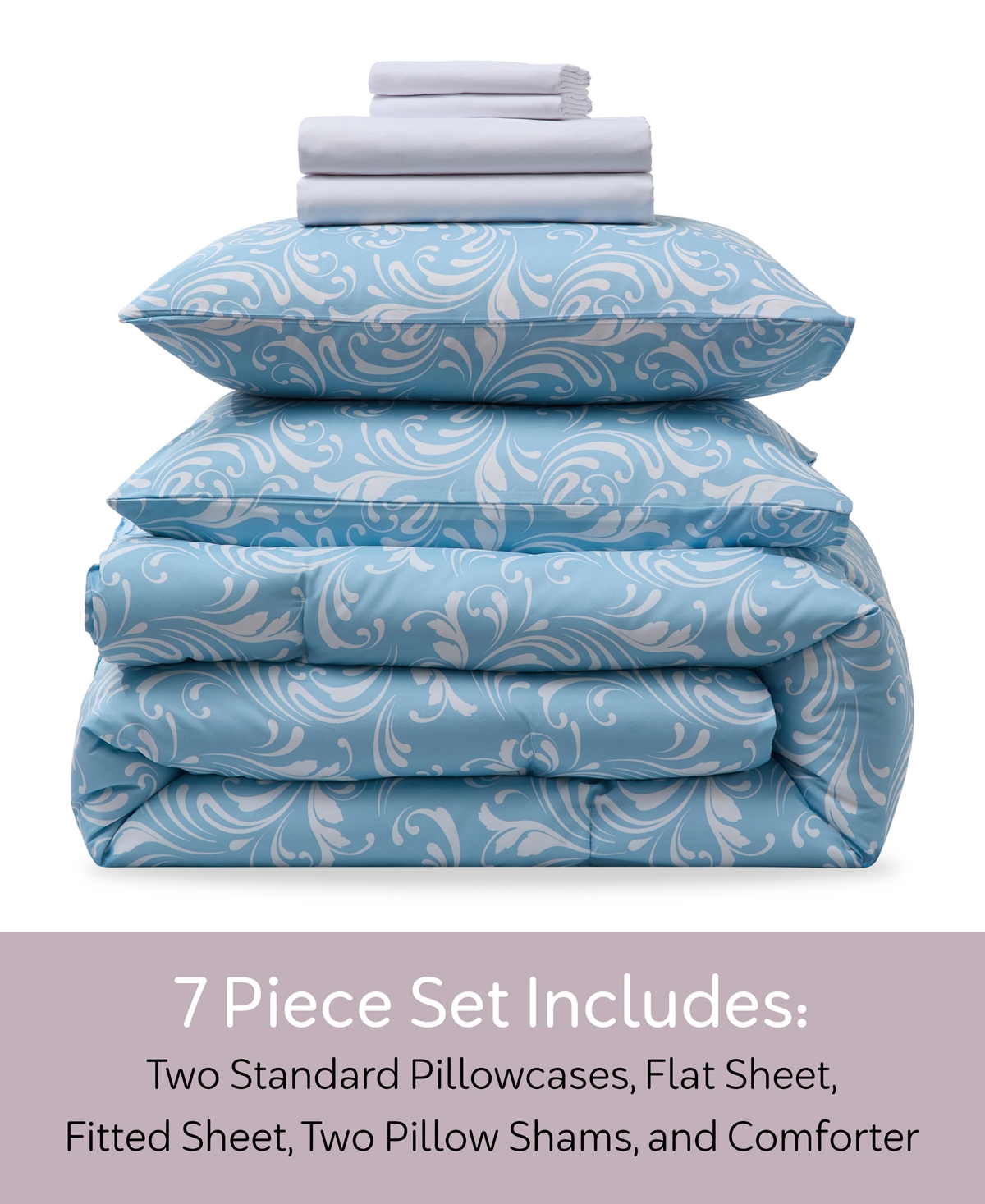 Nestl Luxury Soft Biomorphic Design -Pc. Comforter Set