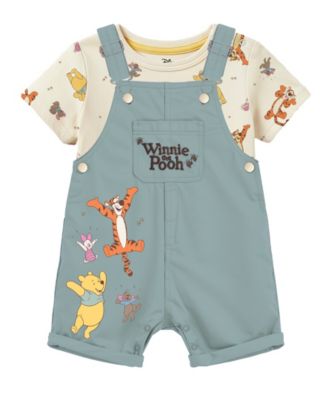 Baby Boys' Short-Sleeve T-Shirt and Shortall, 2-Piece Set
