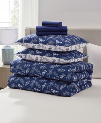 Luxury Soft Botanical Design 7-Pc. Comforter Set, Queen