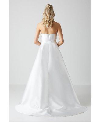 Women's Bandeau Mini Wedding Dress