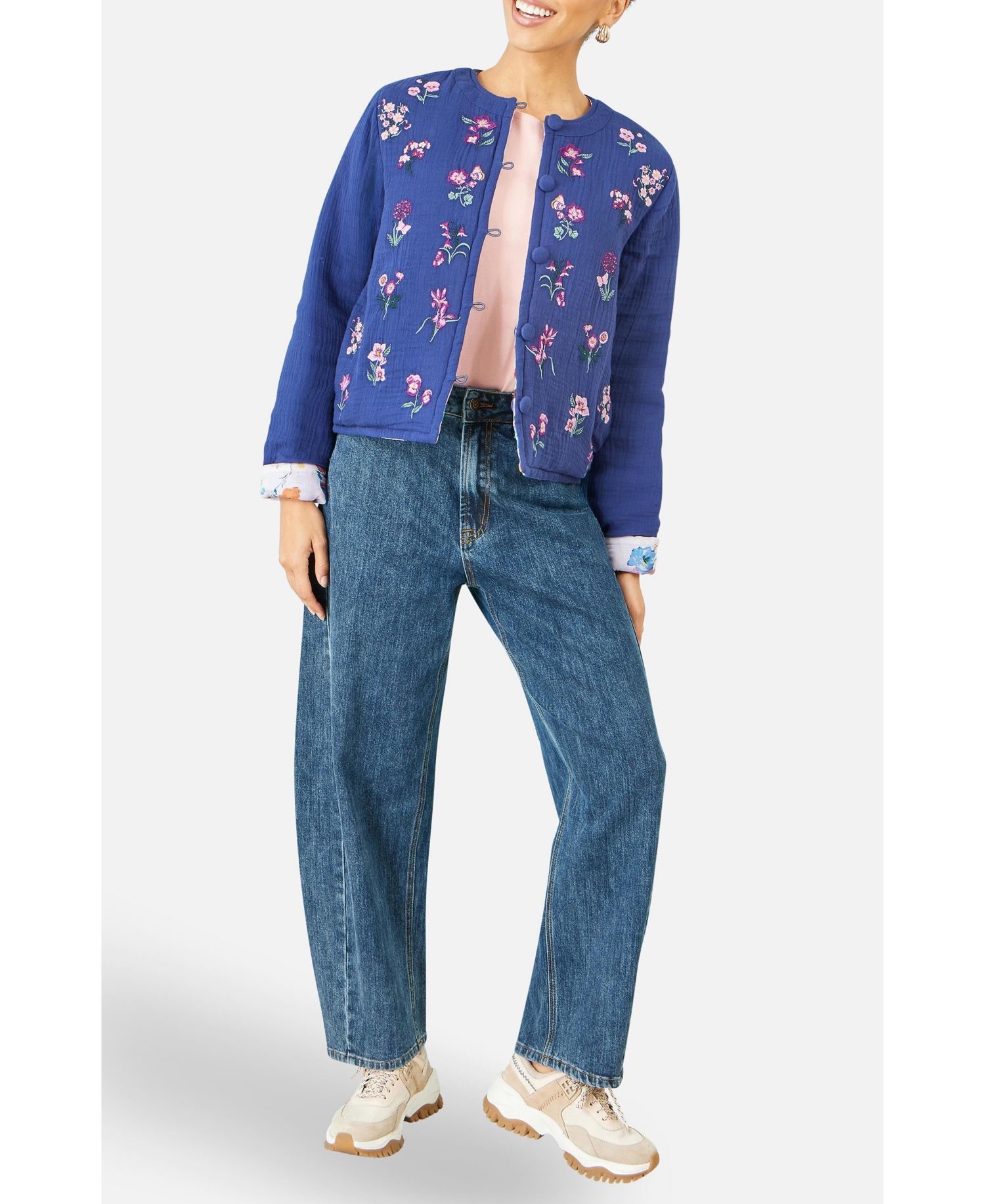 Women's Floral Embroidery Cotton Jacket