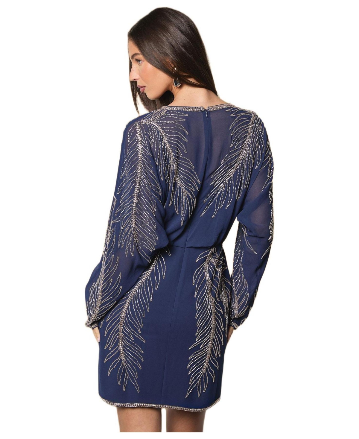 Coast Women's Feather Embellished Mini Dress