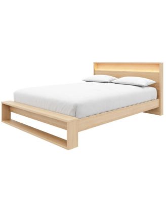 Gael Slatted Bedframe and Headboard with Integrated Light