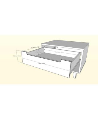 Nightstand 1-Drawer And Folding Door.