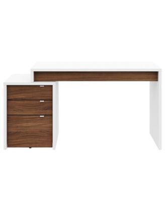 Desk and 3-Drawer Filling Cabinet.
