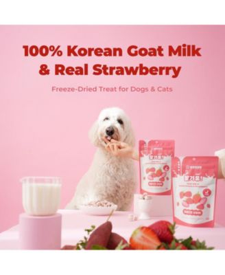 It's Goat! Strawberry! Freeze-Dried Goat Milk, Sweet Potato, Strawberry Snack for Dogs and Cats, 1.76 oz