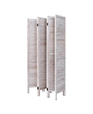 67'' High 6 Panel Room Divider Furniture Classic Venetian Wooden Slat Home