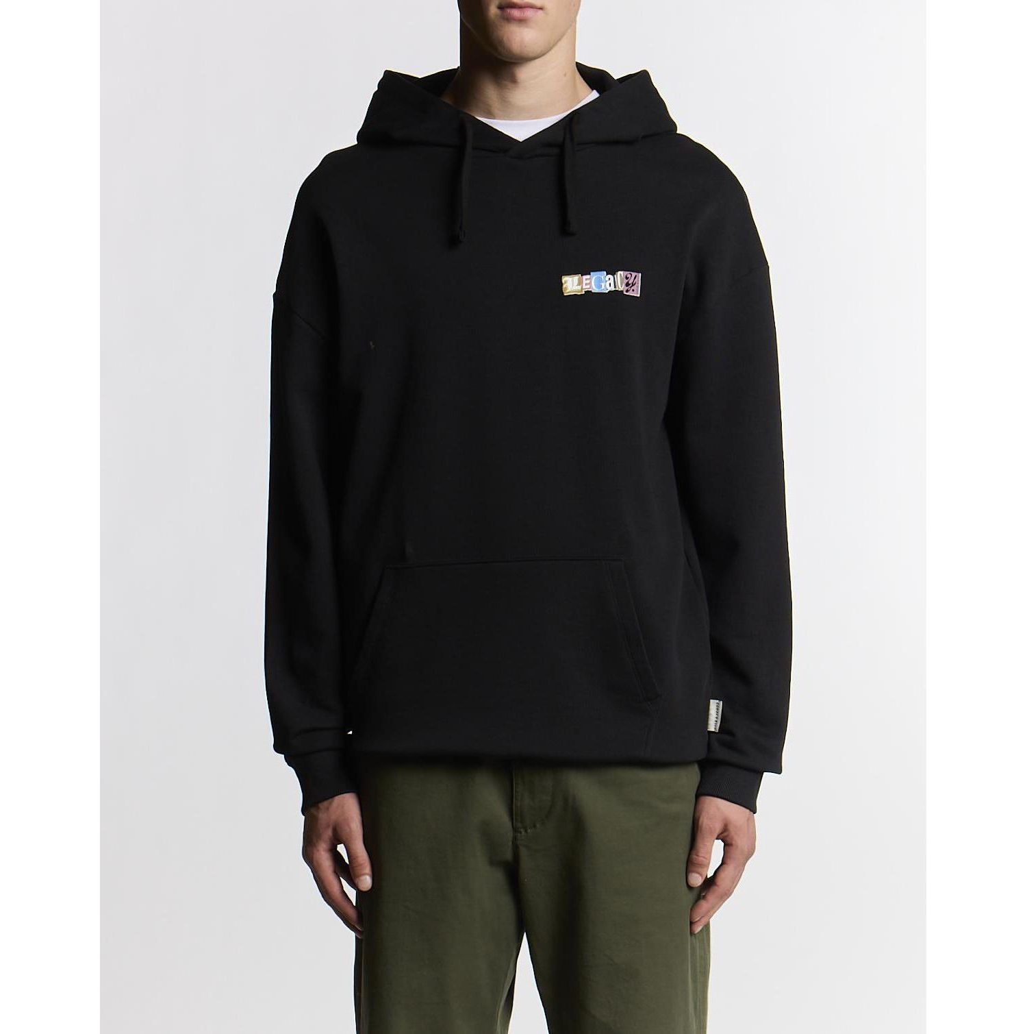 Men's Bold Letters Long Sleeve Graphic Hoodie