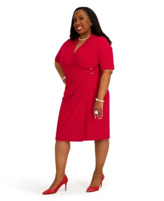 Women's V-Neck Midi Dress