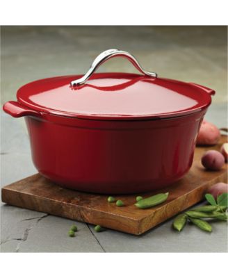 Anolon Vesta Cast Iron 7-Qt. Round Covered Casserole