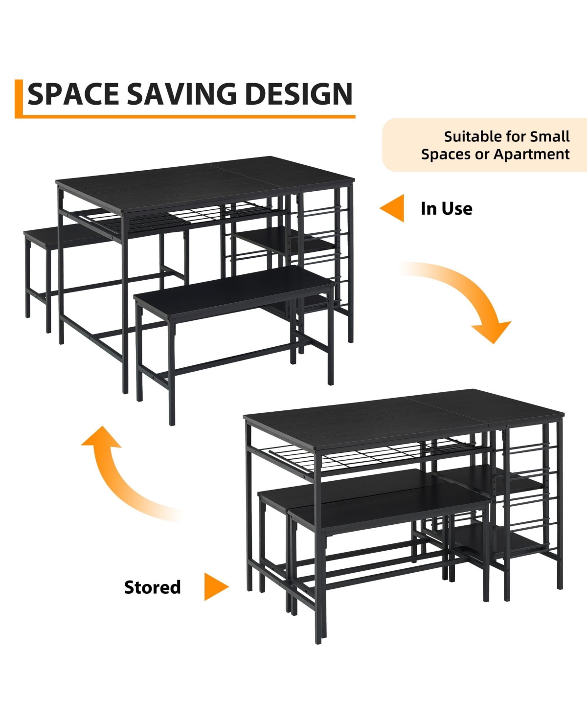 gaomon Dining Table Set for 4