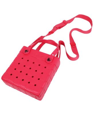 Small Woven Style Crocssbody Tote with Top Handles and removeable Crocssbody strap