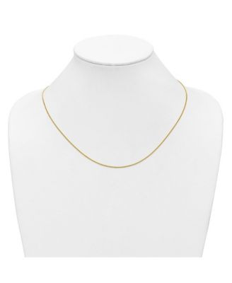Solid 18k Yellow Gold Italian 1.2mm Thin Curb Chain Necklace - 16 -24 Inches