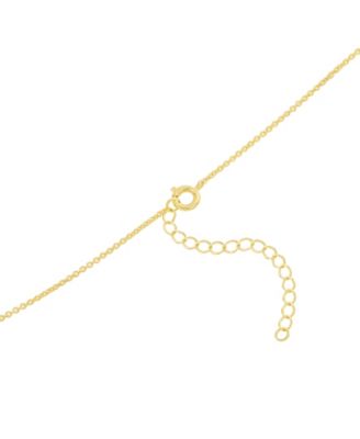 Gold Plated Bow Initial Necklaces 