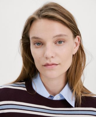 Women's Fine Knit Striped Sweater