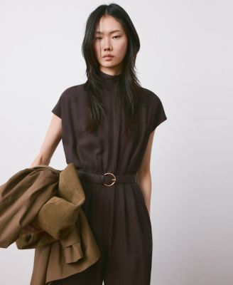 Women's Lyocell Belt Jumpsuit