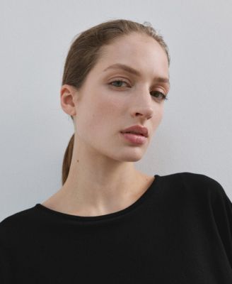 Women's Round Neck Knitted Cape Top