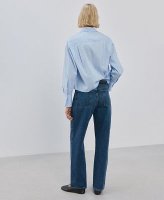 Women's Strass Striped Crop Top