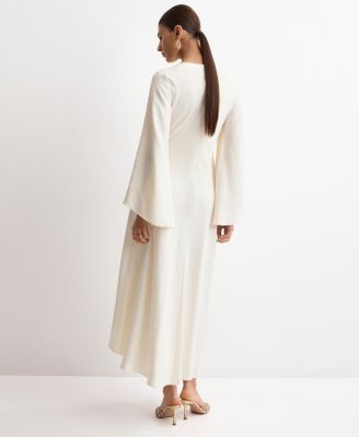 Women's Ruched Satin Dress